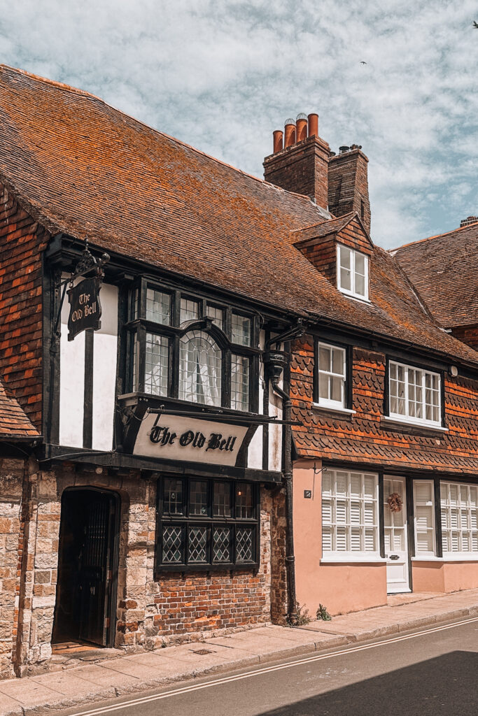 medieval timber-framed houses in Mermaid Street in Rye, England